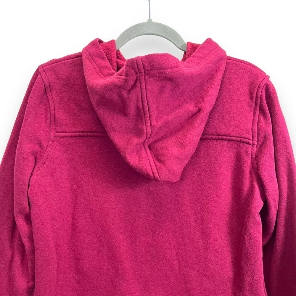 Sport Savvy Jacket Womens Extra Small Toggle Hooded Cotton Red Duffle Chore Coat - Picture 8 of 12